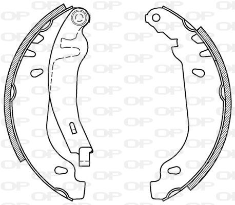 OPEN PARTS stabdžių trinkelių komplektas BSA2165.00